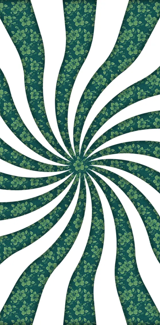 Green Flower Spiral