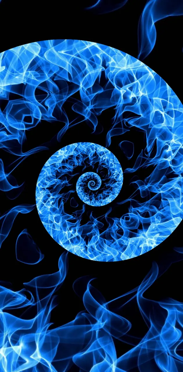 Spiral flame
