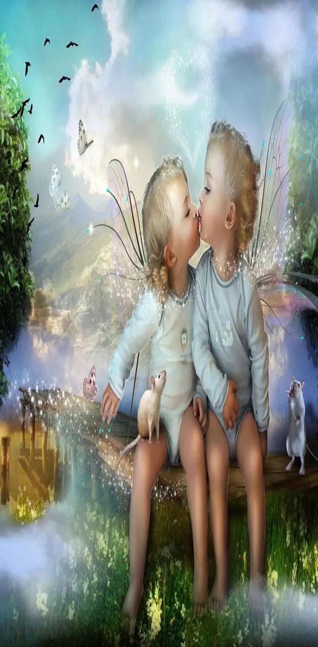 Little angels kiss