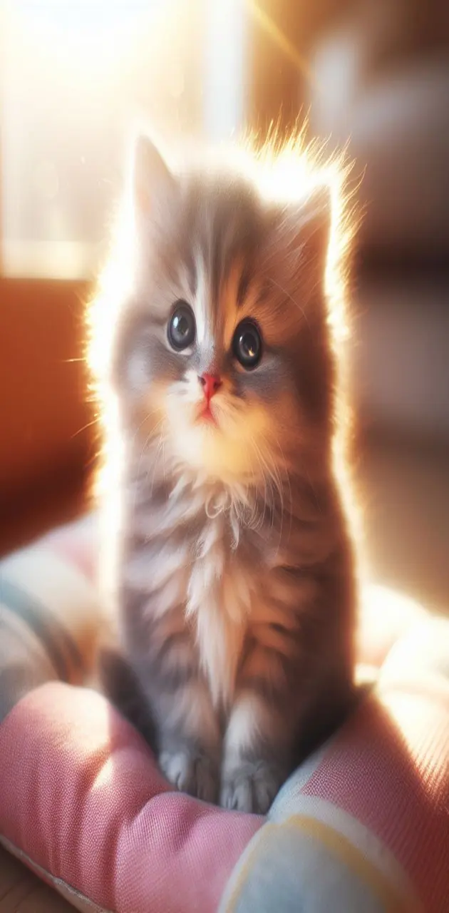 A little cute and adorable cat