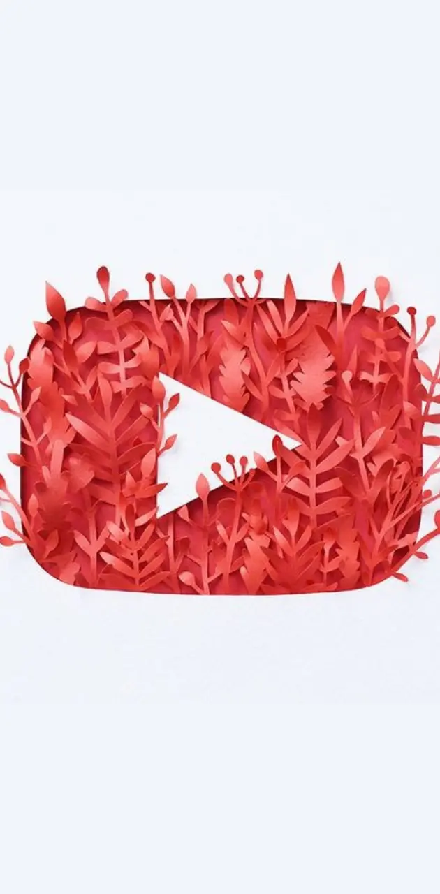 YouTube logo flowers