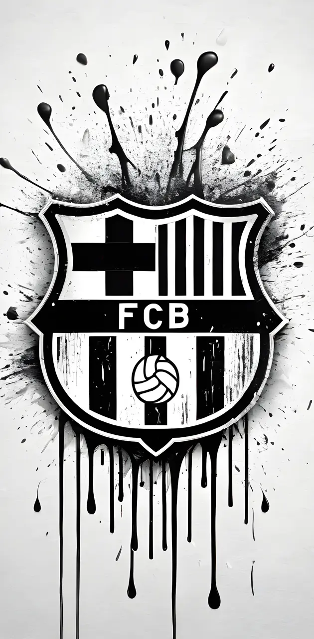 Fc Barcelona logo drip