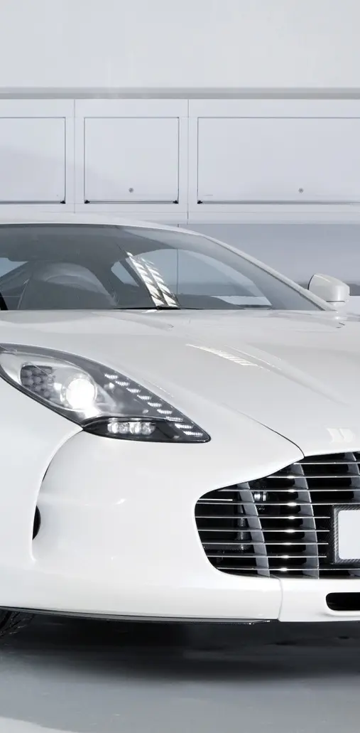 White Aston Martin