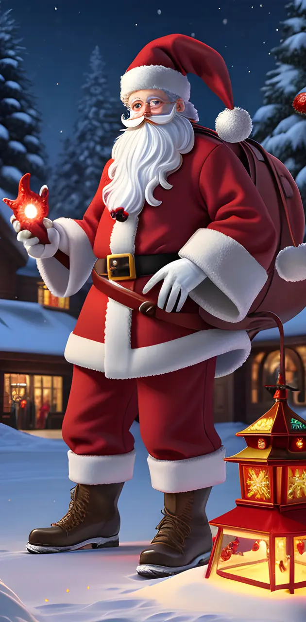 a person in a santa suit