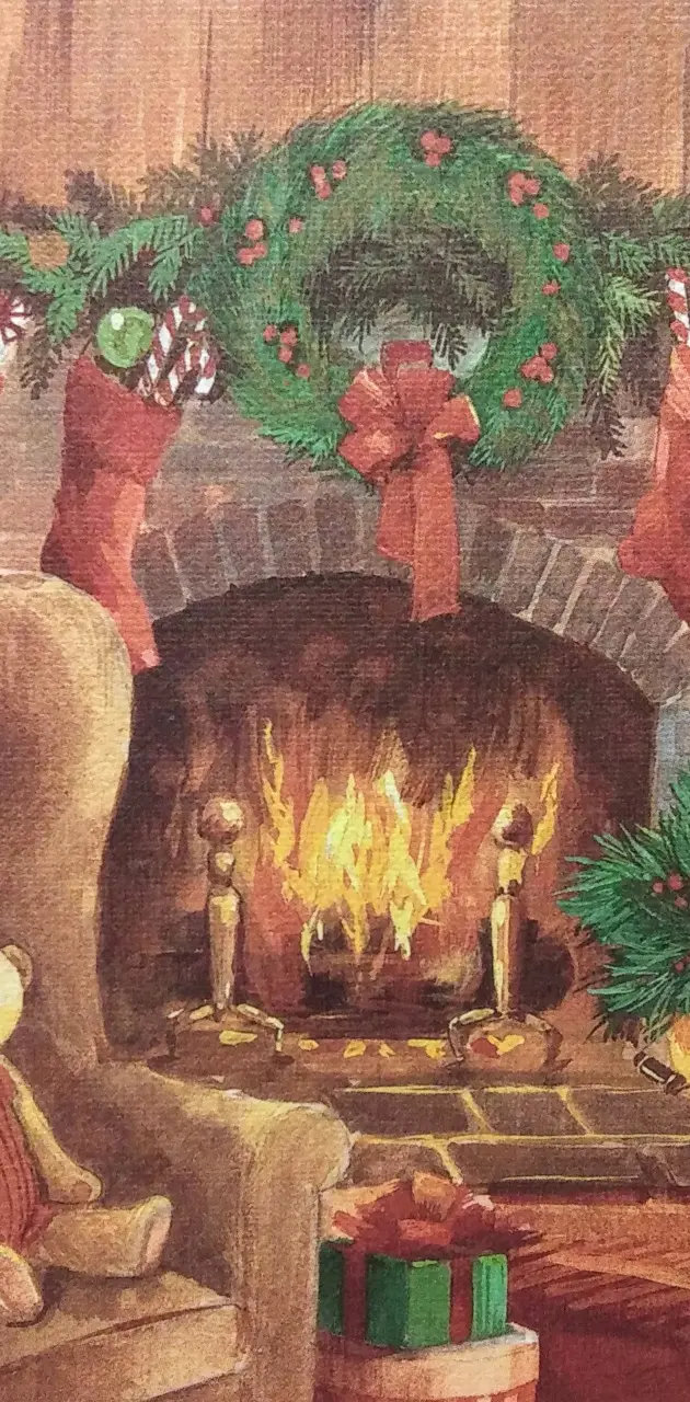 christmas fireplace