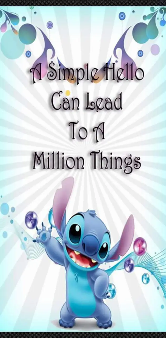 Stitch Hello wallpaper by Christie078 - Download on ZEDGE™