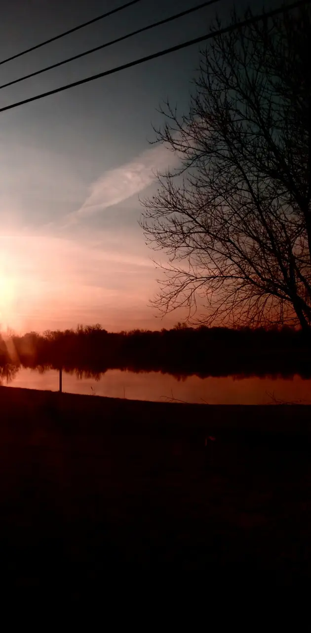 Sunrise on lake