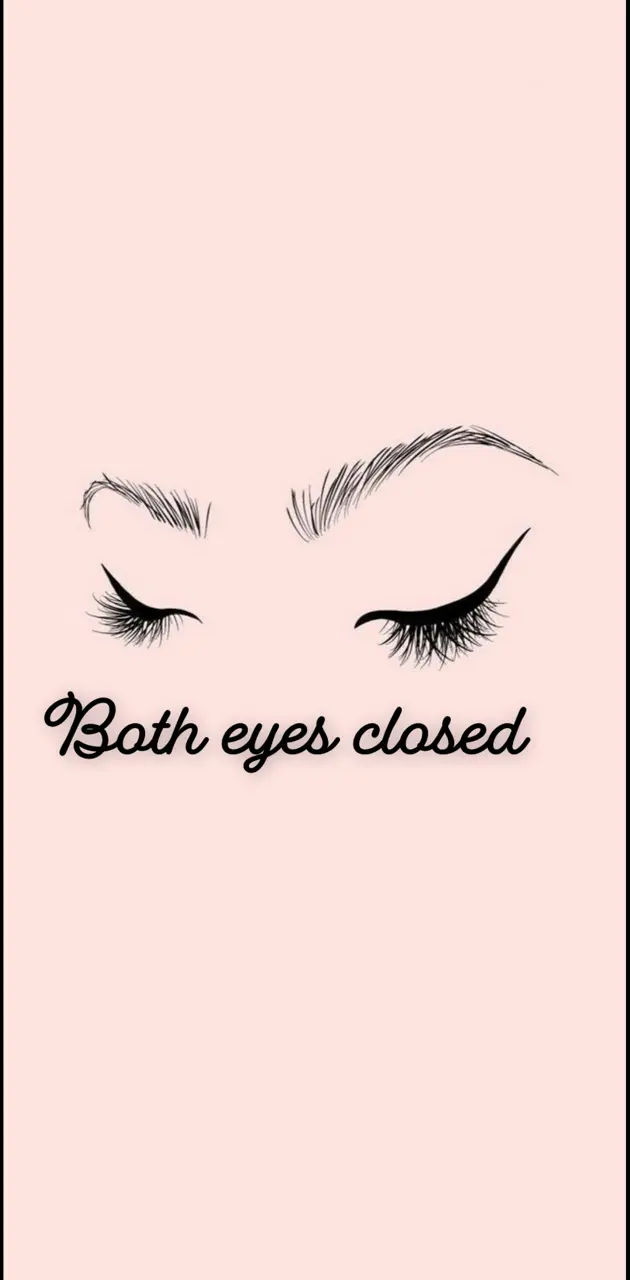 Both eyes closed wallpaper by Monibonibonbons Download on ZEDGE