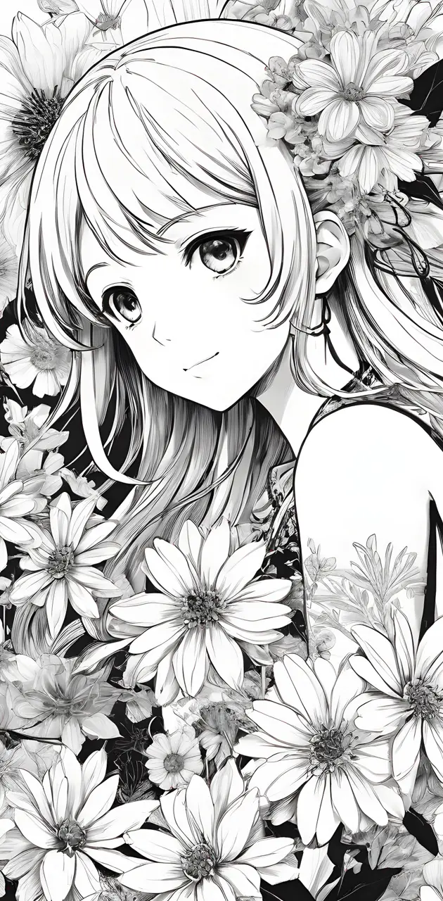 Girl + Flowers