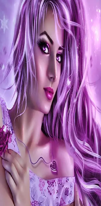 Purple Beauty girl