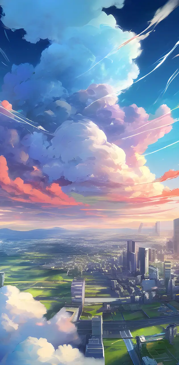 Clouds in anime