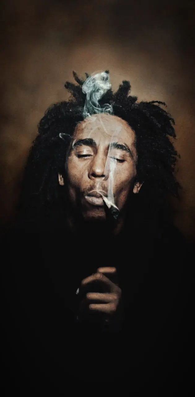 Bob Marley smoking