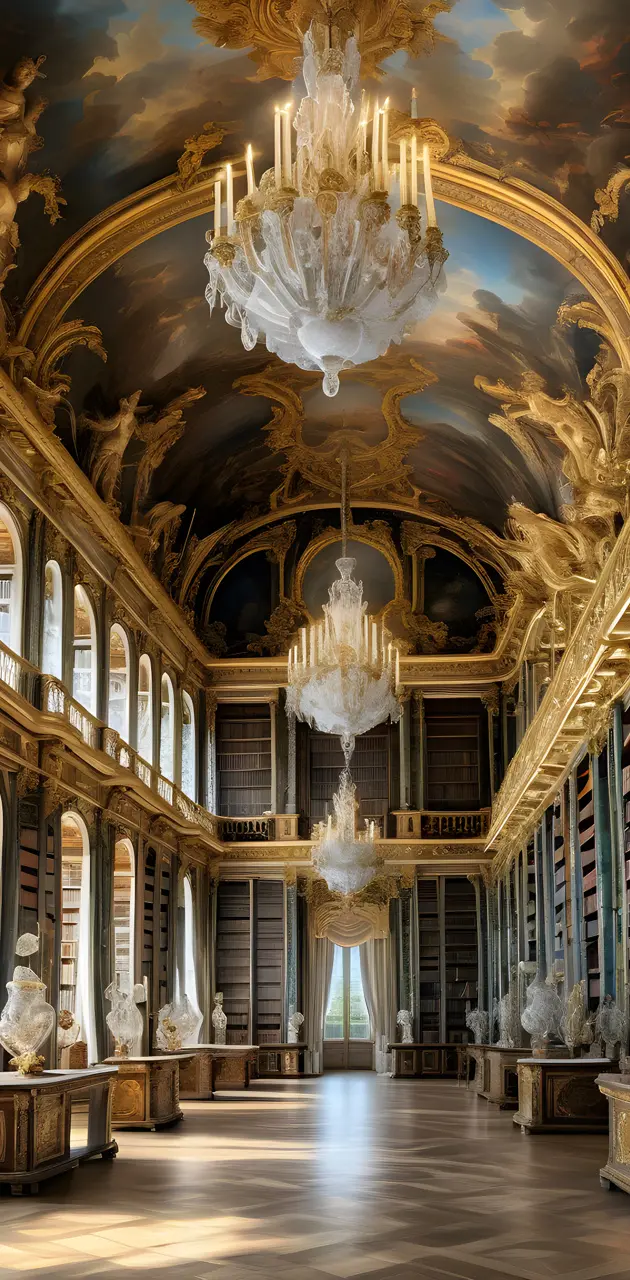 Library In The Palace Of Versailles
