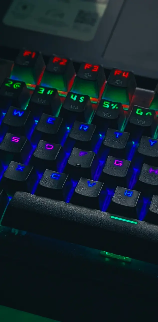 Dark RGB Keyboard Wallpaper 