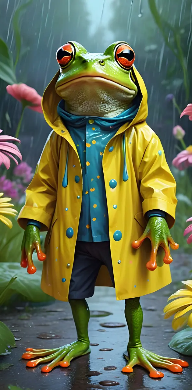 a frog wearing a suit