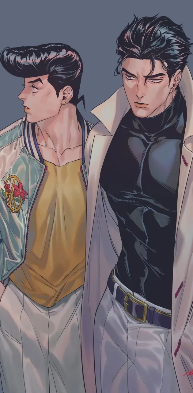 Jotaro and Josuke