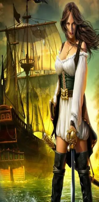 beautiful pirate gir