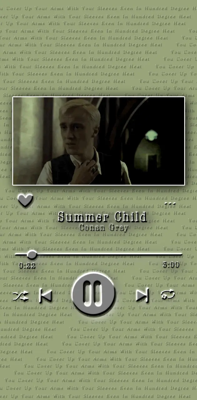 Draco Malfoy Summer 