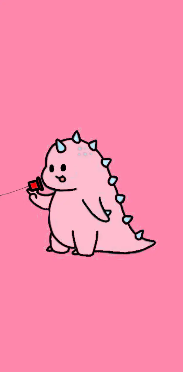 Cute Dino With Cups