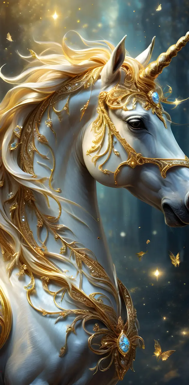 gold unicorn