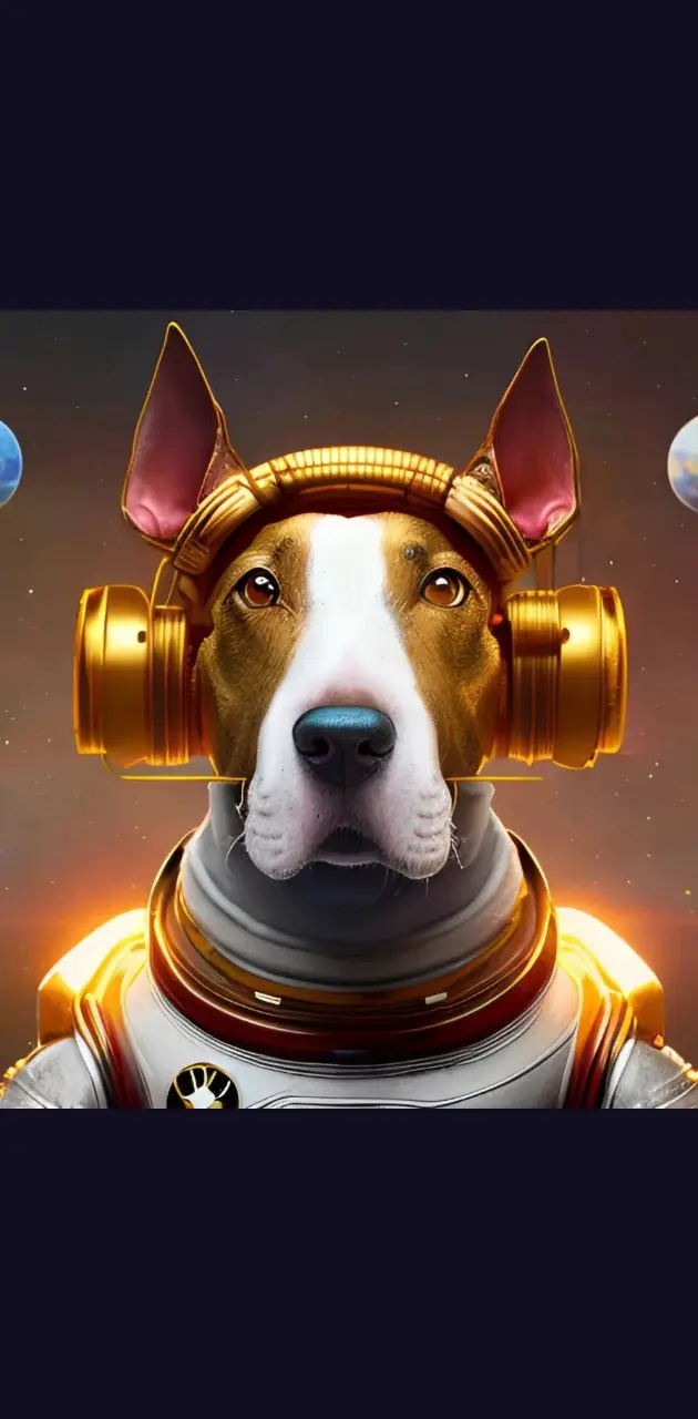 Bull Terrier In Space