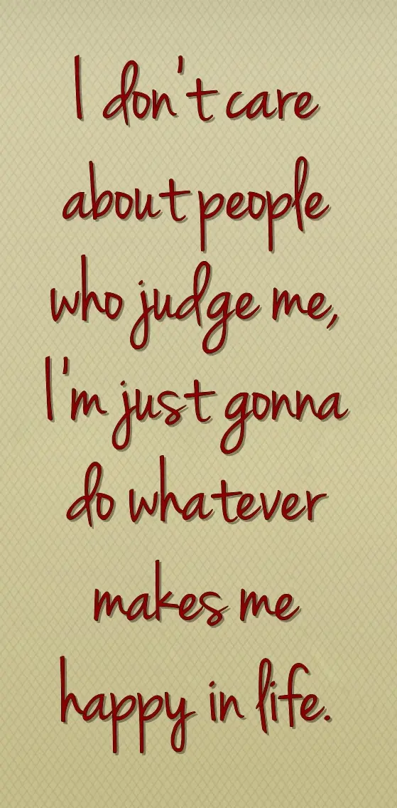 judge me