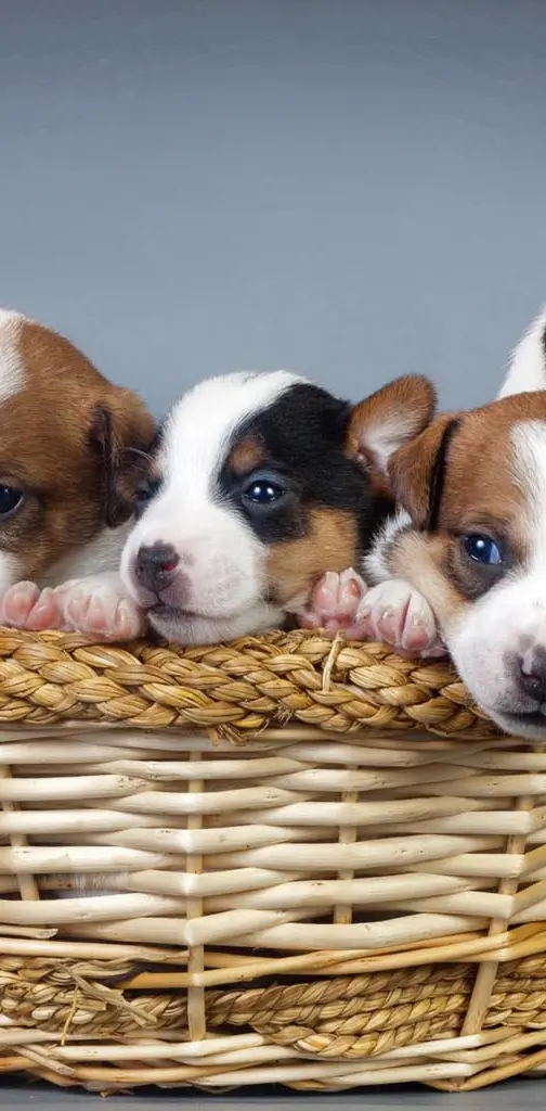 Puppies basket