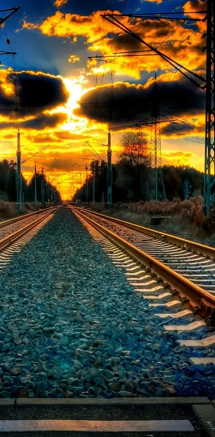 Sunset-railway