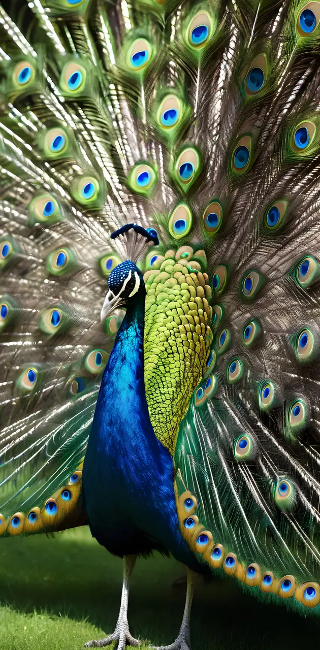 Peacock in Blue