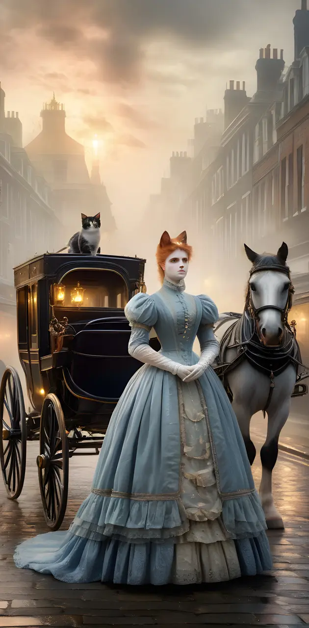 Victorian lady cat