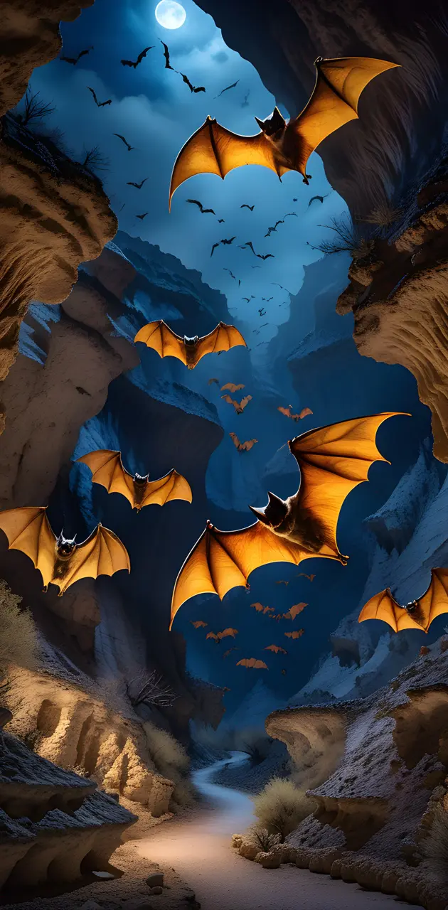 Bat flight out of Carlsbad Caverns
