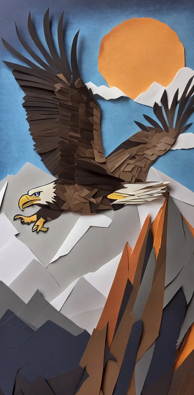 Papercut Eagle Flight