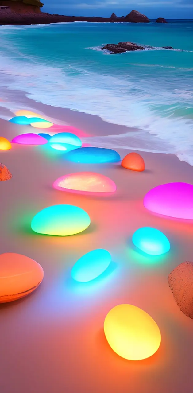 Glowing stones 