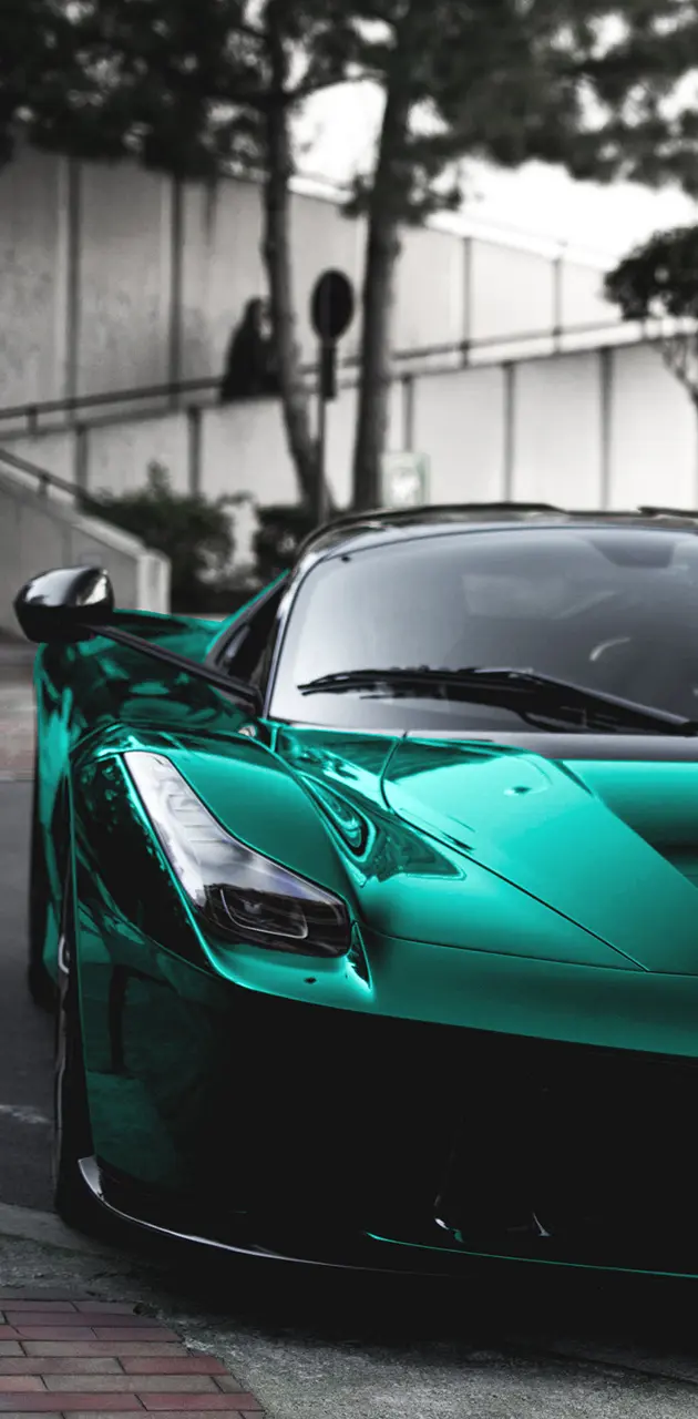Ferrari In Green