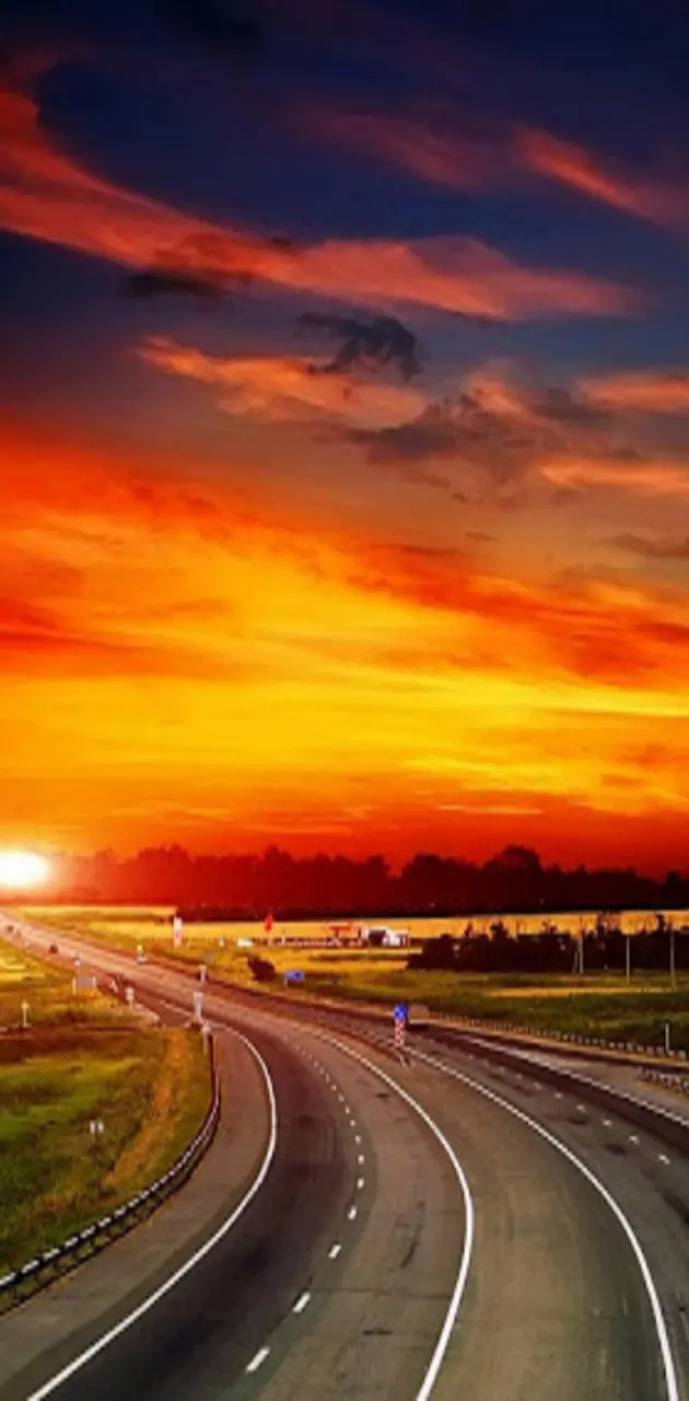Road Sunset