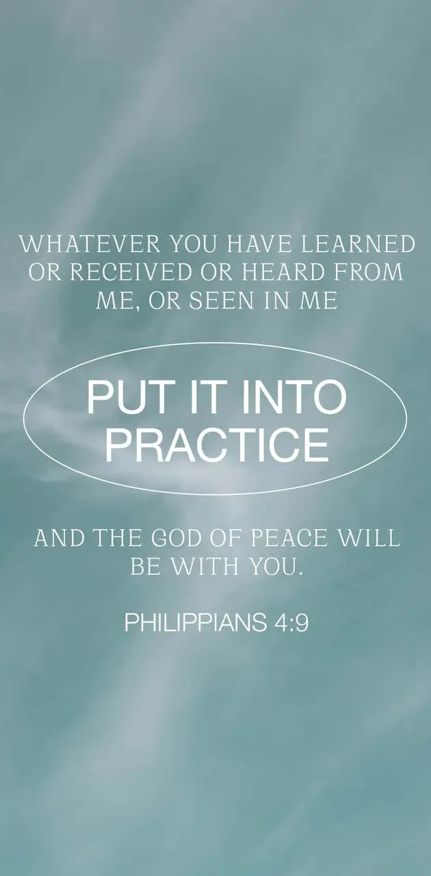 Philippians 4:9