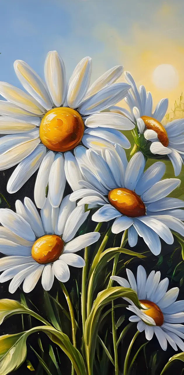 a group of daisies
