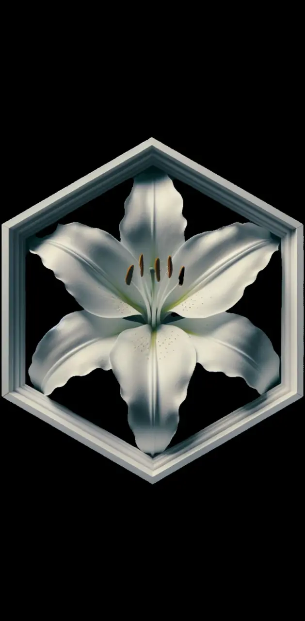 White Lily Octagon 