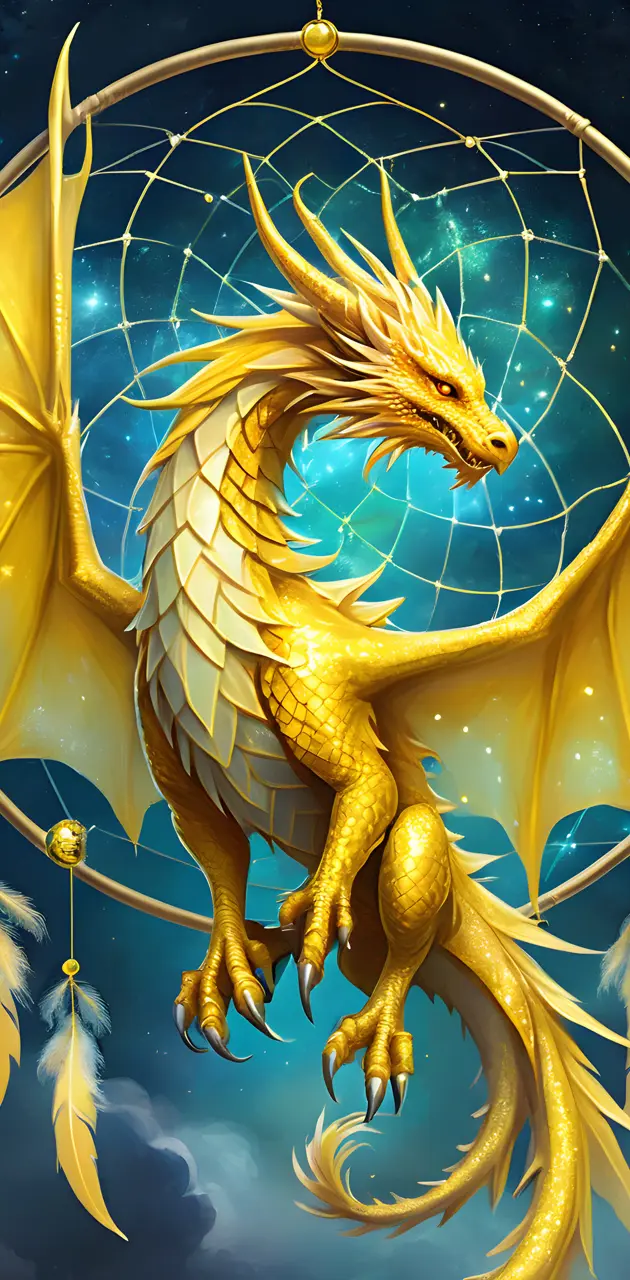 Lucky Yellow Dream Dragon