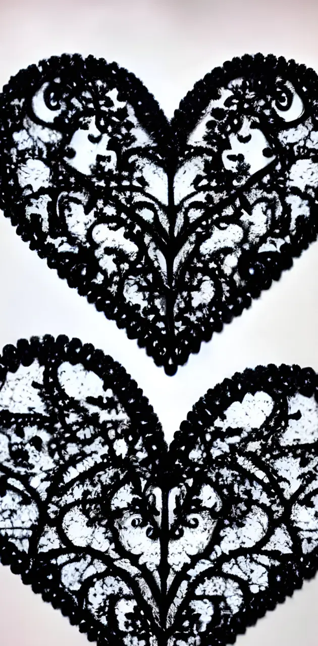 Lace hearts
