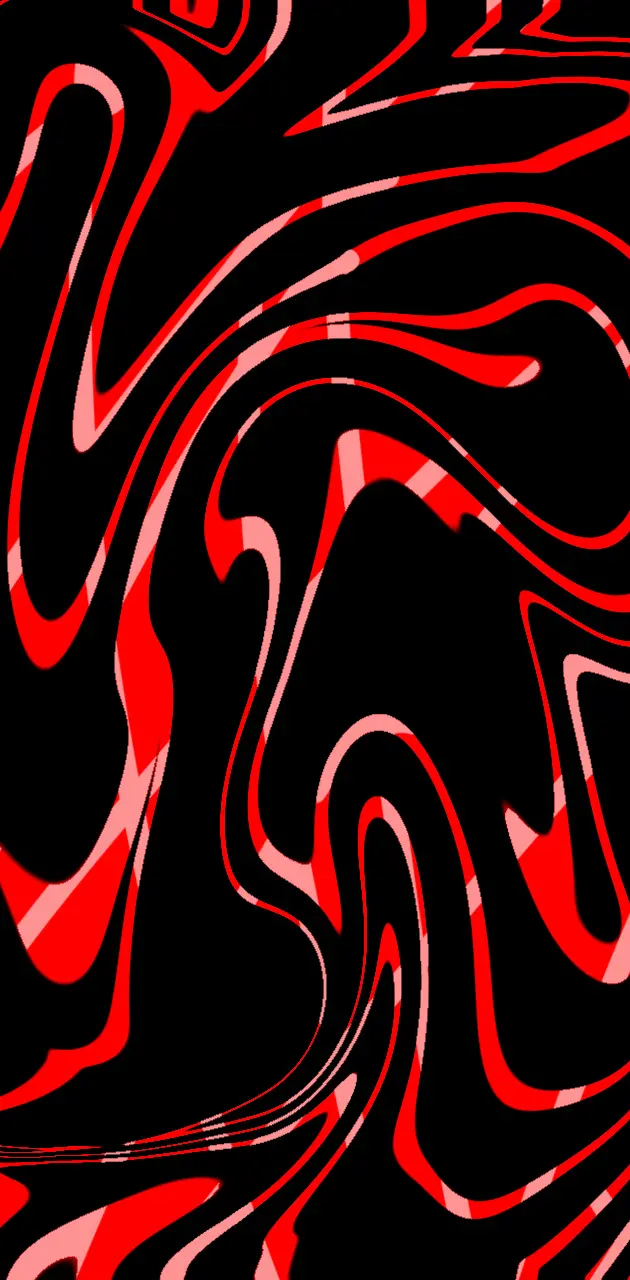 Black in red swirl