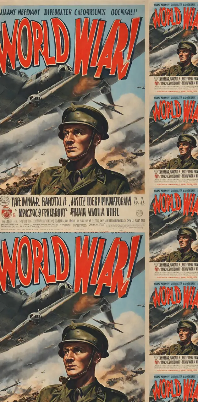 A wallpaper of nightmares from World War II