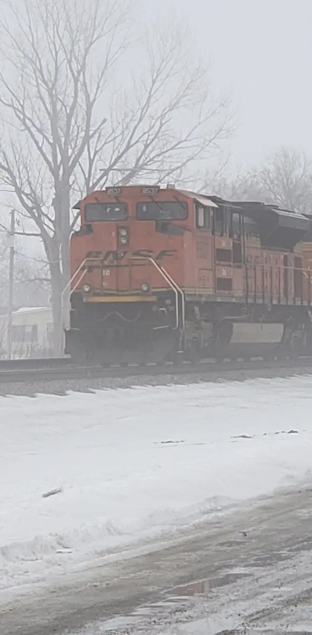 Foggy Coal Train