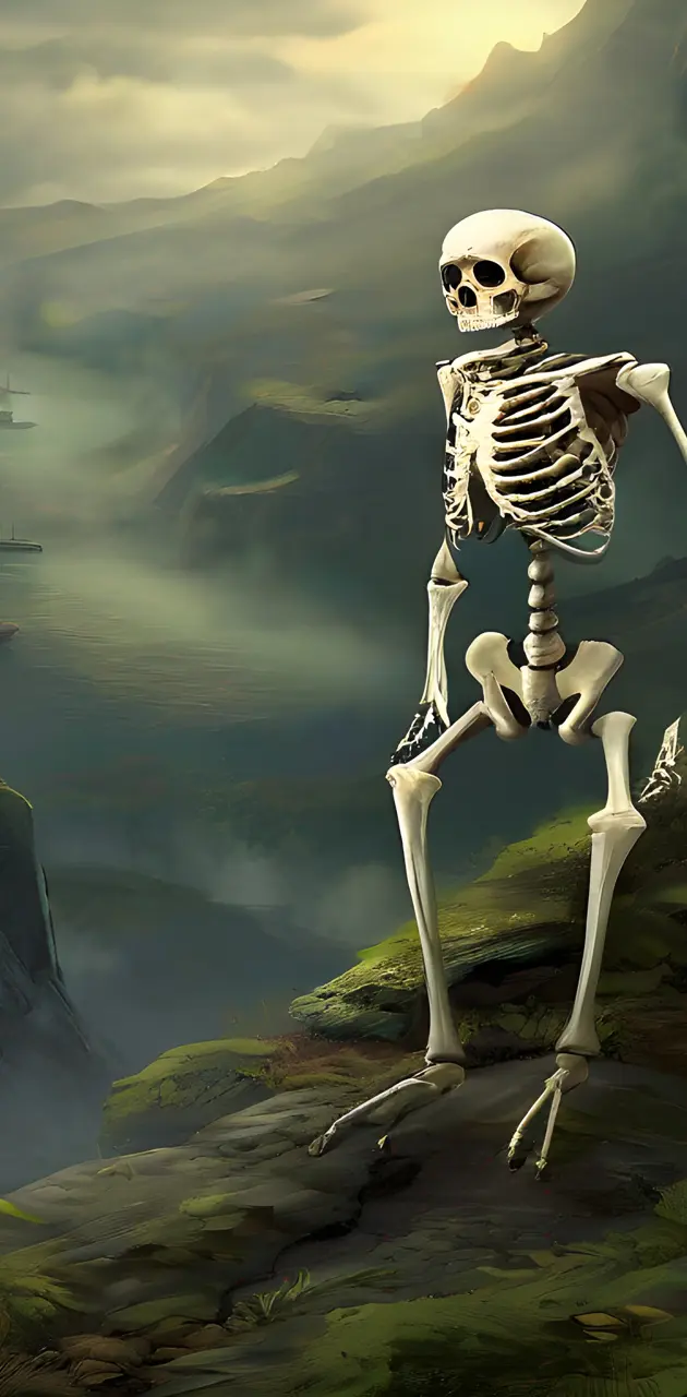 esqueleto abandonado