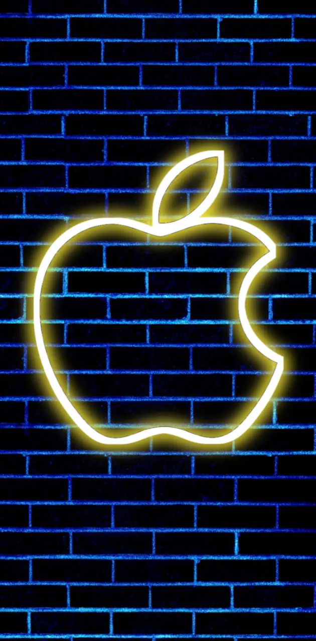 Neon Apple logo 