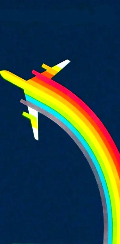 Airplane Rainbow