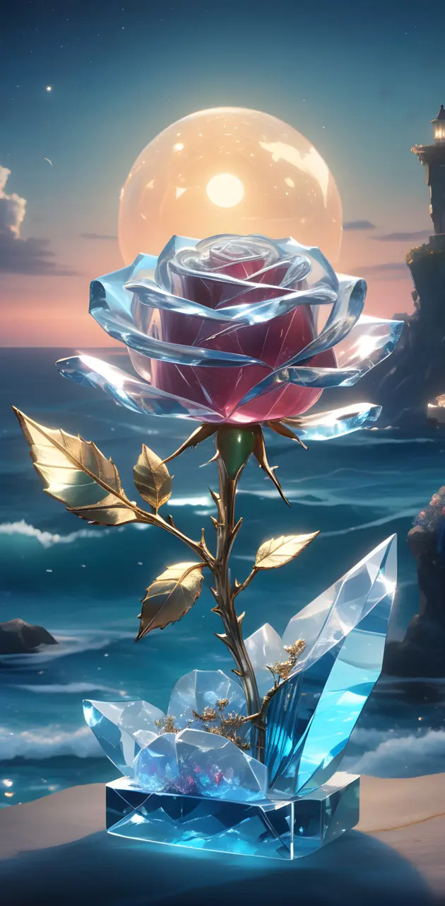 Moonset Frozen Rose 