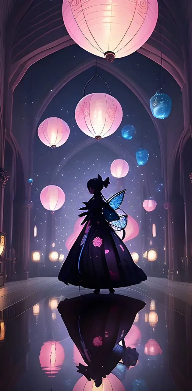 fairy ball silhouette