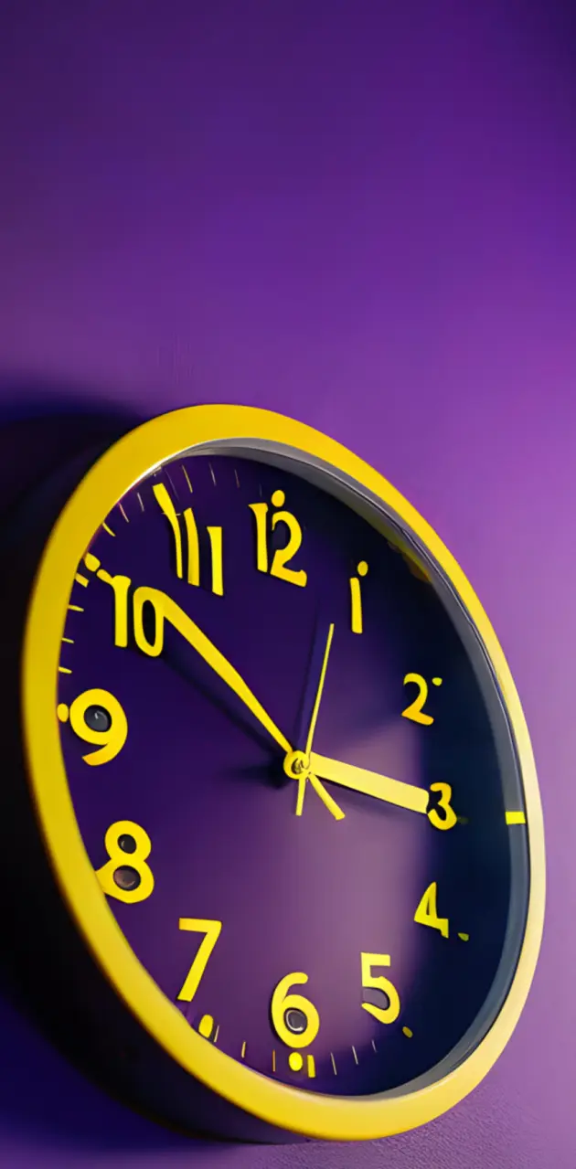 Purple clock 