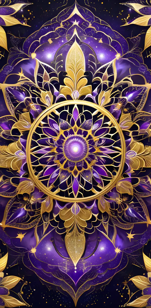 Purple Filigree Mandala